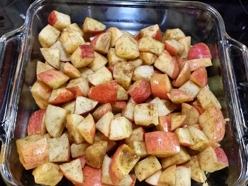 put in oven safe dish