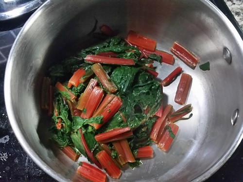 strain and press out water