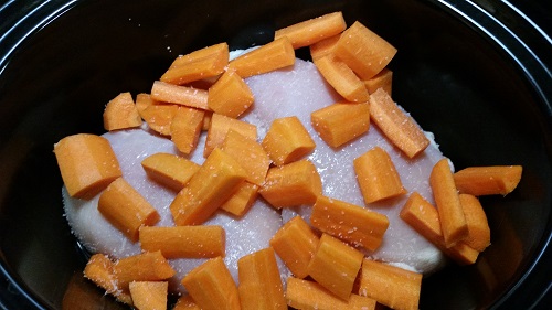 add carrots to slow cooker