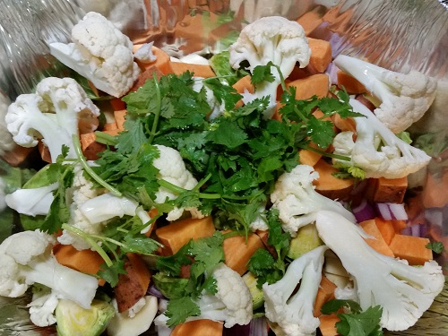 add chopped cilantro