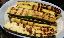 Grilled zucchini